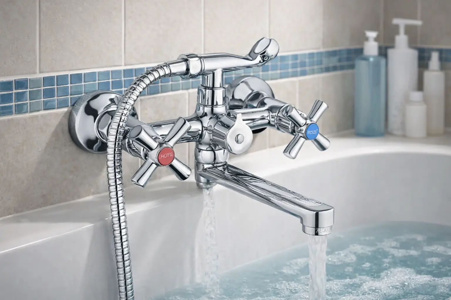 Змішувач T61-DMТ-A722 (ванна. довг. ніс букса 1/2 керм.